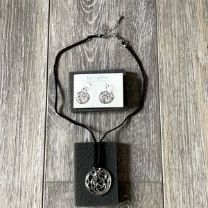 Lia Sophia necklace and earrings set